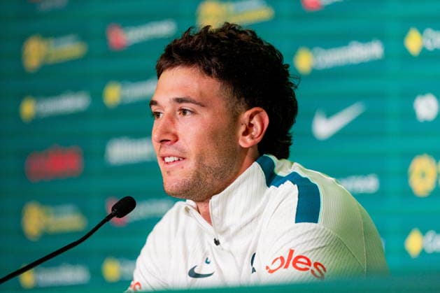 FIFA World Cup, WM, Weltmeisterschaft, Fussball 2026 - Australia press conference, PK, Pressekonferenz Australia s Alessandro Circati speaks during a press conference at the Oakland Roots Sports Club in Alameda, California, USA, 16 June 2026. ALAMEDA California United States  Copyright: xJASONxHENRYx