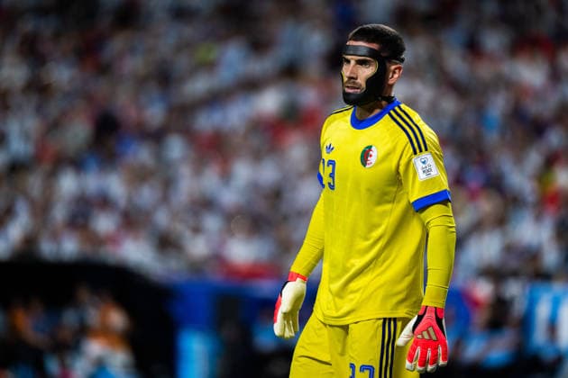 260616 Goalkeeper Luca Zidane of Algeria during the FIFA World Cup, WM, Weltmeisterschaft, Fussball 2026 football match between Argentina and Algeria on June 16, 2026 in Kansas City. Photo: Joel Marklund BILDBYRAN kod JM JM0825 bbeng fotboll football soccer fotball vm fotbolls-vm fotball-vm fotbolls-vm 2026 fifa world cup 2026 argentina algeria algeriet
