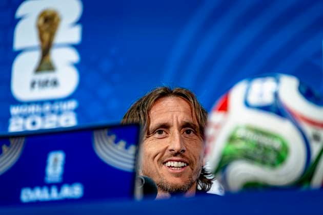 DALLAS - Luka Modric of Croatia during the 2026 World Cup, Croatia MD-1 press conference, PK, Pressekonferenz at AT&T Stadium on June 16, 2026, in Dallas, United States. (Photo by Stefan Koops EYE4IMAGES DeFodi Images) -