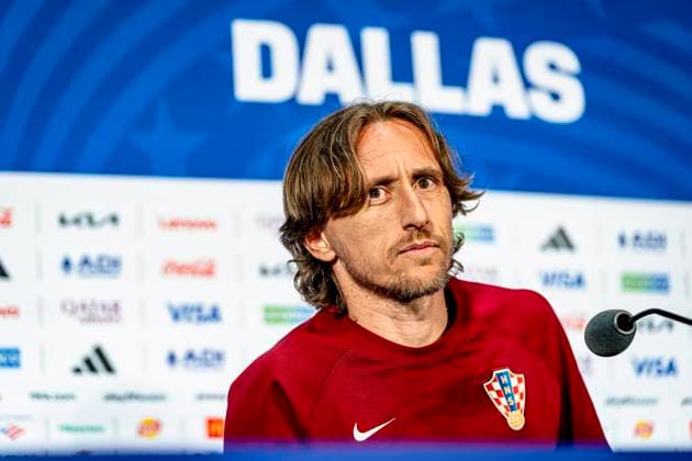 DALLAS - Luka Modric of Croatia during the 2026 World Cup, Croatia MD-1 press conference, PK, Pressekonferenz at AT&T Stadium on June 16, 2026, in Dallas, United States. (Photo by Stefan Koops EYE4IMAGES DeFodi Images) -