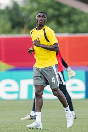 Jonas Adjetey of Ghana in action during the training session before the FIFA World Cup, WM, Weltmeisterschaft, Fussball game between Ghana and Panama at Centennial Park on June 16, 2026 in Toronto, Ontario, Canada  Copyright: xCurtisxWongx xSPPx Sportspressphoto_SPR168094