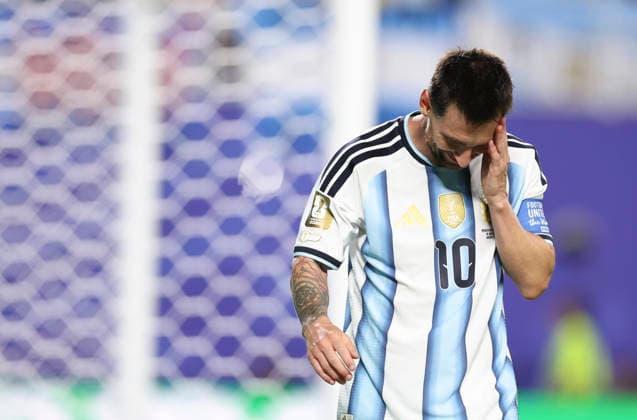 (260617) -- KANSAS CITY, June 17, 2026 -- Lionel Messi of Argentina reacts during the group J match between Argentina and Algeria at the FIFA World Cup, WM, Weltmeisterschaft, Fussball 2026 at Kansas City Stadium in Kansas City, the United States, June 16, 2026. ) (SP)U.S.-KANSAS CITY-FOOTBALL-FIFA WORLD CUP-GROUP J-ARG VS ALG LixMing 