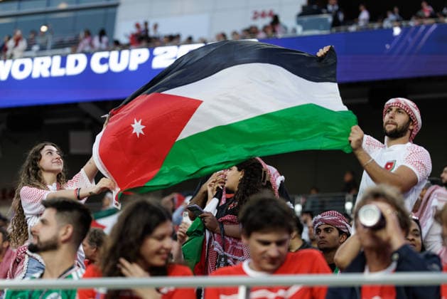 SOCCER - FIFA World Cup, WM, Weltmeisterschaft, Fussball 2026 SANTA CLARA,CALIFORNIA,USA,17.JUN.26 - SOCCER - FIFA World Cup 2026, group stage, Austria vs Jordan. Image shows fans of JOR.  GEPAxpictures xArminxRauthner