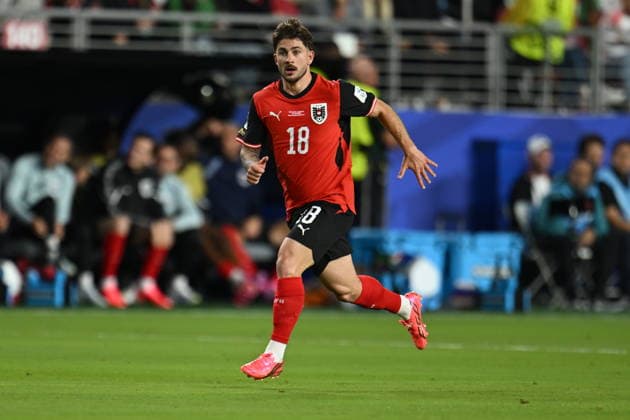 Austria v Jordan - FIFA World Cup, WM, Weltmeisterschaft, Fussball 2026 - Group J SANTA CLARA, UNITED STATES - JUNE 16: Romano Schmid (18) of Austria in action during 2026 FIFA World Cup First Stage Group J match between Austria and Jordan at San Francisco Bay Area Stadium (Levi’s Stadium) in Santa Clara, California, United States on June 16, 2026. Tayfun Coskun Anadolu California United States. Editorial use only. Please get in touch for any other usage.  Copyright: x2026xAnadoluxTayfunxCoskunx