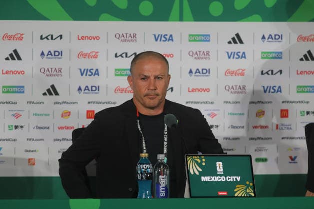 Colombia v Uzbekistan FIFA World Cup, WM, Weltmeisterschaft, Fussball 2026 Group K press conference, PK, Pressekonferenz Fabio Cannavaro, Head Coach of Uzbekistan national soccer team speaks during a press conference ahead of the FIFA World Cup Group K first-round match between Colombia and Uzbekistan at Mexico City Stadium. on June 16, 2026 in Mexico City, Mexico. (Photo by Ian Robles Eyepix Group) Copyright: xIanxRobles xEyepixxGroupx EL_16062026_187406JPEG