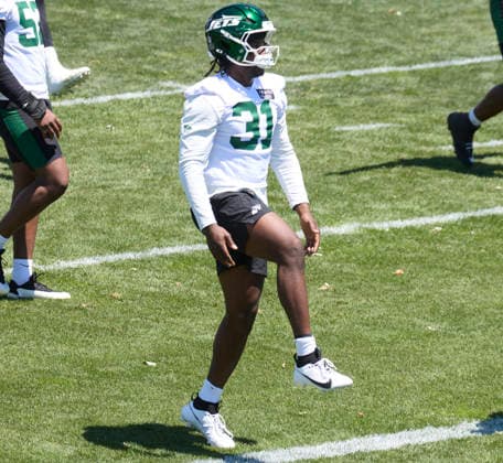 New York Jets linebacker Davis Bailey (31) during minicamp at the Atlantic Health Jets Training Center, Florham Park, New Jersey on Tuesday June 16, 2026. CSM NFL, American Football Herren, USA 2026: New York Jets Minicamp June 16  - ZUMAc04_ 20260616_zma_c04_182 Copyright: xDuncanxWilliamsx