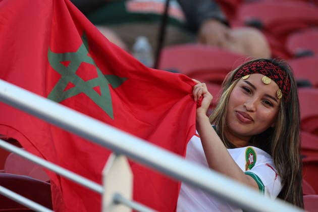 A female fan from Jordan attends a Group J match at the 2026 FIFA World Cup, WM, Weltmeisterschaft, Fussball between Austria and Jordan at Levi s Stadium in Santa Clara, USA, 16 June 2026. FIFA World Cup 2026 : Gropu J - Austria vs. Jordan !ACHTUNG: NUR REDAKTIONELLE NUTZUNG!  Copyright: xMiguelxGutiérrezx GR3187 0859326994st
