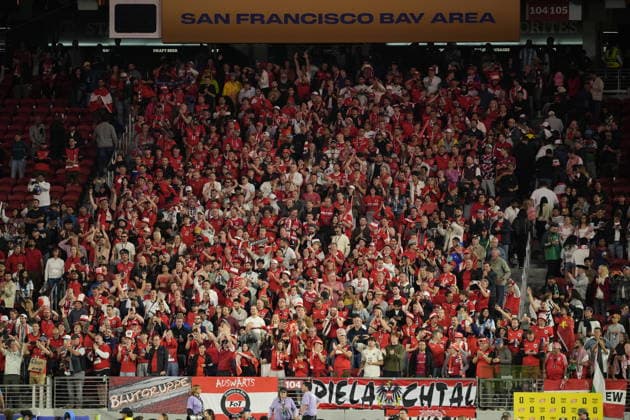 Austria v Jordan - FIFA World Cup, WM, Weltmeisterschaft, Fussball 2026 - Group J SANTA CLARA, UNITED STATES - JUNE 16: Austria fans cheer after 2026 FIFA World Cup First Stage Group J match between Austria and Jordan at San Francisco Bay Area Stadium (Levi’s Stadium) in Santa Clara, California, United States on June 16, 2026. Tayfun Coskun Anadolu California United States. Editorial use only. Please get in touch for any other usage.  Copyright: x2026xAnadoluxTayfunxCoskunx