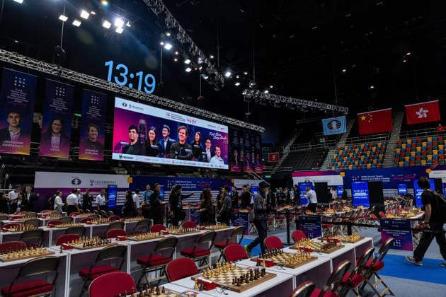 June 17, 2026, Hong Kong, Hong Kong, China: Playing area of the FIDE World Team Rapid and Blitz Team Chess Championship 2026 in Hong Kong. FIDE World Team Rapid And Blitz Team Chess Championship 2026 In Hong Kong.  - ZUMAm298 0859337335st Copyright: xJamesxModestox