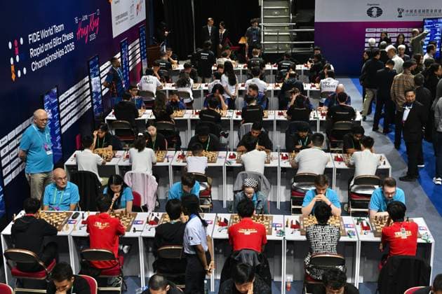 RECORD DATE NOT STATED HONG KONG-SPORTS FAST CHESS Players during FIDE World Team Rapid and Blitz Chess Championships 2026, Hong Kong, June 17, 2026.NEXPHER Kobe Li Hong Kong