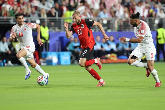 SOCCER - FIFA World Cup, WM, Weltmeisterschaft, Fussball 2026 SANTA CLARA,CALIFORNIA,USA,17.JUN.26 - SOCCER - FIFA World Cup 2026, group stage, Austria vs Jordan. Image shows Konrad Laimer (AUT).  GEPAxpictures xStevenxDinberg