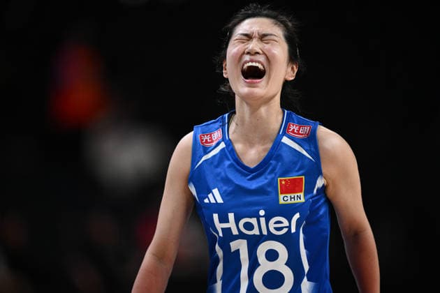 Germany v China - FIVB Women s Volleyball Nations League ANKARA, TURKIYE - JUNE 17: Wang M.J. (18) of China celebrates during the 2026 FIVB Women s Volleyball Nations League second stage match between Germany and China at the Ankara Sports Hall, in Ankara, Turkiye, on June 17, 2026. Akin Celiktas Anadolu Ankara Turkey. Editorial use only. Please get in touch for any other usage.  Copyright: x2026xAnadoluxAkinxCeliktasx