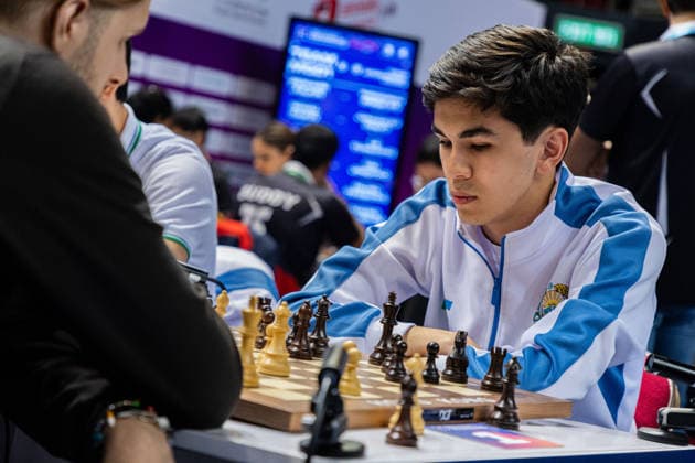 June 17, 2026, Hong Kong, Hong Kong, China: Chess Grandmaster JAVOKHIR SINDAROV (UZB) at the 2026 FIDE World Team Rapid and Blitz Chess Championship in Hong Kong. FIDE World Team Rapid And Blitz Team Chess Championship 2026 In Hong Kong.  - ZUMAm298 0859352329st Copyright: xJamesxModestox
