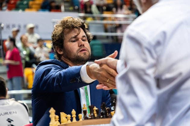 June 17, 2026, Hong Kong, Hong Kong, China: Chess Grandmaster MAGNUS CARLSEN (NOR) at the 2026 FIDE World Team Rapid and Blitz Chess Championship in Hong Kong. FIDE World Team Rapid And Blitz Team Chess Championship 2026 In Hong Kong.  - ZUMAm298 0859352389st Copyright: xJamesxModestox
