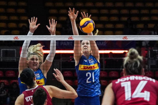 FIVB Women s Nations League 2026. Britte Stuut of the Netherlands in action during the FIVB Women s Volleyball Nations League match between Canada and the Netherlands in Bangkok, Thailand, on June 17, 2026. Bangkok Bangkok Thailand  Copyright: xAnusakxLaowilasx originalFilename:laowilas-notitle260617_npzvx.jpg