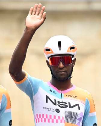 Baloise Belgium Tour 2026 Stage 1 SCHERPENHEUVEN-ZICHEM, BELGIUM - JUNE 17 : Girmay Biniam (ERI) of NSN Cycling Team during stage 1 of the 95th edition of Baloise Tour of Belgium an UCI ProSeries 2.Pro cycling road race stage for Men Elite of 187.9 km with start in Scherpenheuven-Zichem and finish in Scherpenheuven-Zichem on June 17, 2026 in Scherpenheuven-Zichem, Belgium, 17 06 2026 ( Motordriver Stephan Boone - Scherpenheuven-Zichem Belgium  Copyright: xTomasxSiskx