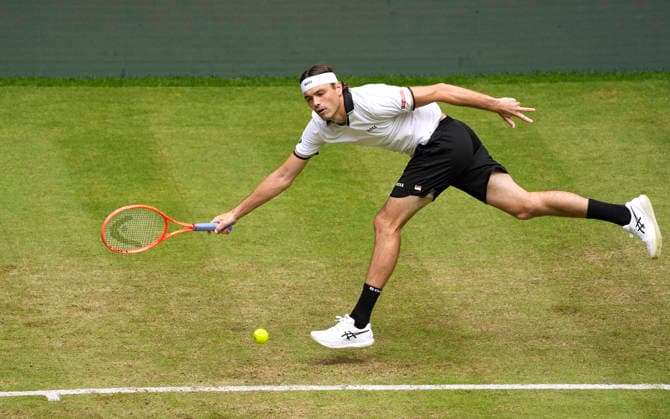 photo : Taylor FRITZ (USA) Tennis-Turnier Terra Wortmann Cup im Gerry Weber Sportpark in Halle Westfalen am Mi. 17.06.2026