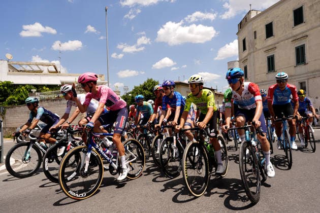 The pack rides cycles during Stage 4 of the Giro Next Gen 2026, from Matera to Corato (Molino Casillo), Italy, Wednesday, June 17, 2026.  Copyright: xFabioxFerrari LaPressex