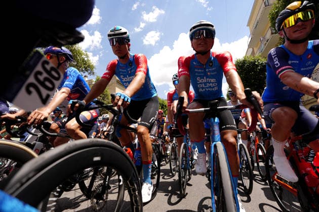 The pack rides cycles during Stage 4 of the Giro Next Gen 2026, from Matera to Corato (Molino Casillo), Italy, Wednesday, June 17, 2026.  Copyright: xFabioxFerrari LaPressex