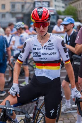 SONDRIO, ITALY - JUNE 17: KOCH Franziska 44 of FDJ United - SUEZ in action on June 16, 2026 in Sondrio, Italy.