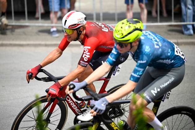 Baloise Belgium Tour 2026 Stage 1 SCHERPENHEUVEN-ZICHEM, BELGIUM - JUNE 17 : Van Der Hoorn Taco (NED) of Lotto Intermarche during stage 1 of the 95th edition of Baloise Tour of Belgium an UCI ProSeries 2.Pro cycling road race stage for Men Elite of 187.9 km with start in Scherpenheuven-Zichem and finish in Scherpenheuven-Zichem on June 17, 2026 in Scherpenheuven-Zichem, Belgium, 17 06 2026 ( Motordriver Stephan Boone - Scherpenheuven-Zichem Belgium  Copyright: xTomasxSiskx