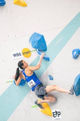 17.06.2026: Klettern - Bouldern: World Climbing Series Innsbruck 2026 - Qualifikation Damen Eugenie Lee (GBR) Innsbruck Kletterzentrum Innsbruck Österreich