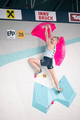 17.06.2026: Klettern - Bouldern: World Climbing Series Innsbruck 2026 - Qualifikation Damen Lucia Dörffel (GER) Innsbruck Kletterzentrum Innsbruck Österreich
