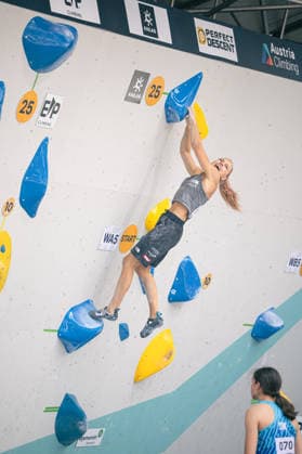 17.06.2026: Klettern - Bouldern: World Climbing Series Innsbruck 2026 - Qualifikation Damen Jakoba Rauter (AUT) Innsbruck Kletterzentrum Innsbruck Österreich