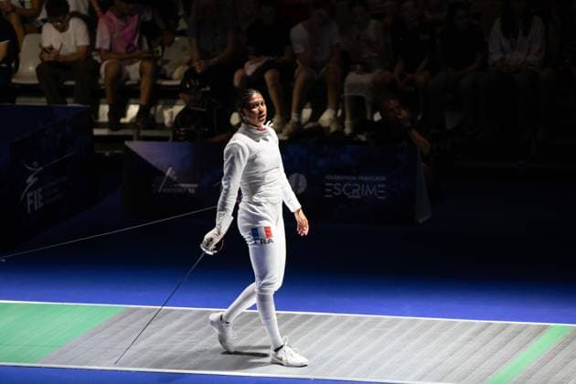 June 17, 2026, Antony, Hauts-De-Seine, France: French foil fencer Ysaora Thibus was eliminated in the round of 16 at the European Fencing Championships by Adeline Senic of Moldova. Antony France - ZUMAp284 20260617_zip_p284_024 Copyright: xMickaelxPintax