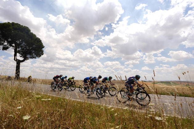 The pack rides during Stage 4 of the Giro Next Generation from Matera to Corato Italy, June 17, 2026(Photo Fabio Ferrari LaPresse)  Copyright: xFabioxFerrarix LaPressex