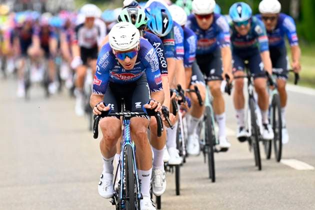 Baloise Belgium Tour 2026 Stage 1 SCHERPENHEUVEN-ZICHEM, BELGIUM - JUNE 17 : rider of team Alpecin-Premier Tech leading the peloton during stage 1 of the 95th edition of Baloise Tour of Belgium an UCI ProSeries 2.Pro cycling road race stage for Men Elite of 187.9 km with start in Scherpenheuven-Zichem and finish in Scherpenheuven-Zichem on June 17, 2026 in Scherpenheuven-Zichem, Belgium, 17 06 2026 ( Motordriver Stephan Boone - Scherpenheuven-Zichem Belgium  Copyright: xTomasxSiskx