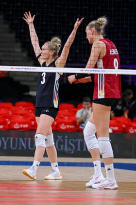Germany v China - Volleyball Nations League 2026 Ankara Stage Annie Cesar 3 celebrates after scoring a point during the FIVB Volleyball Nations League (VNL) match between Germany and China at the Ankara Arena in Ankara, Turkey, on June 17, 2026. Ankara Turkey  Copyright: xÃ‡aÄülarxOskayx originalFilename:oskay-volleyba260617_npJ8p.jpg