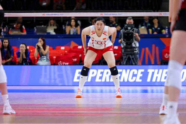Germany v China - Volleyball Nations League 2026 Ankara Stage Chenxuan Li, number 11, reacts during the FIVB Volleyball Nations League (VNL) match between Germany and China at the Ankara Arena in Ankara, Turkey, on June 17, 2026. Ankara Turkey  Copyright: xÃ‡aÄülarxOskayx originalFilename:oskay-volleyba260617_npaVX.jpg