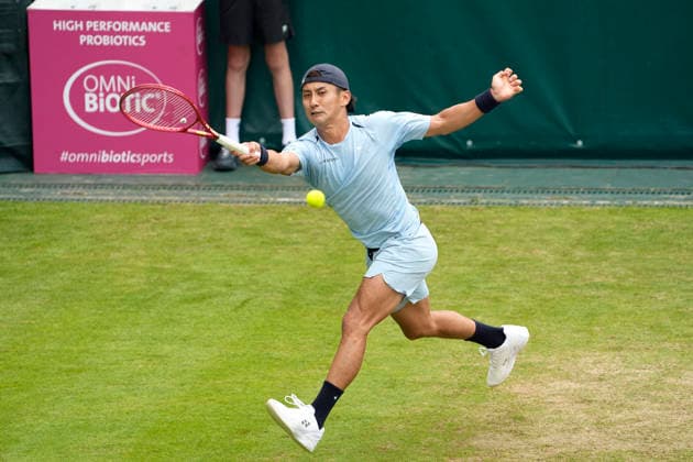 photo : Sho Shimabukuro (JPN) Tennis-Turnier Terra Wortmann Cup im Gerry Weber Sportpark in Halle Westfalen am Mi. 17.06.2026