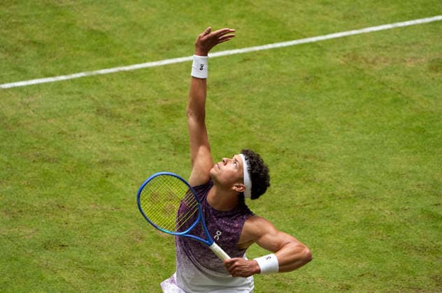 photo : Ben SHELTON (USA) Tennis-Turnier Terra Wortmann Cup im Gerry Weber Sportpark in Halle Westfalen am Mi. 17.06.2026