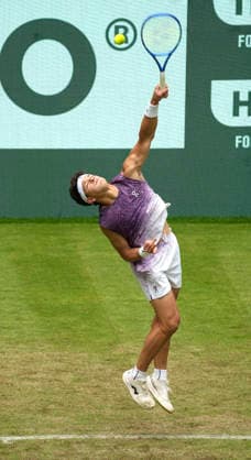 photo : flying Ben SHELTON (USA) Tennis-Turnier Terra Wortmann Cup im Gerry Weber Sportpark in Halle Westfalen am Mi. 17.06.2026