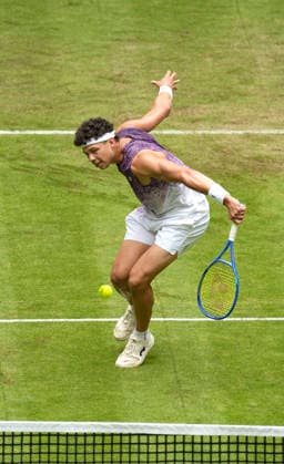 photo : flying Ben SHELTON (USA) Tennis-Turnier Terra Wortmann Cup im Gerry Weber Sportpark in Halle Westfalen am Mi. 17.06.2026