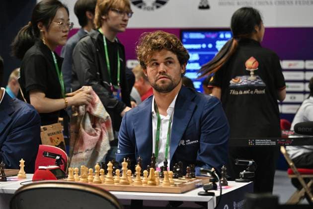 RECORD DATE NOT STATED HONG KONG-SPORTS Magnus Carlsen Magnus Carlsen, a Norwegian player during FIDE World Team Rapid and Blitz Chess Championships 2026, Hong Kong, June 17, 2026.NEXPHER Kobe Li Hong Kong