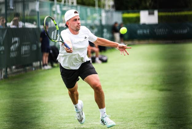 ATP, Tennis Herren Men s Tournament, Elm Park Golf & Sports Club, Dublin 17 6 2026 Round of 16 Conor Gannon vs Grigor Dimitrov Conor Gannon of Ireland Conor Gannon 17 6 2026  Copyright: x INPHO TomxMaherx RDR_5515