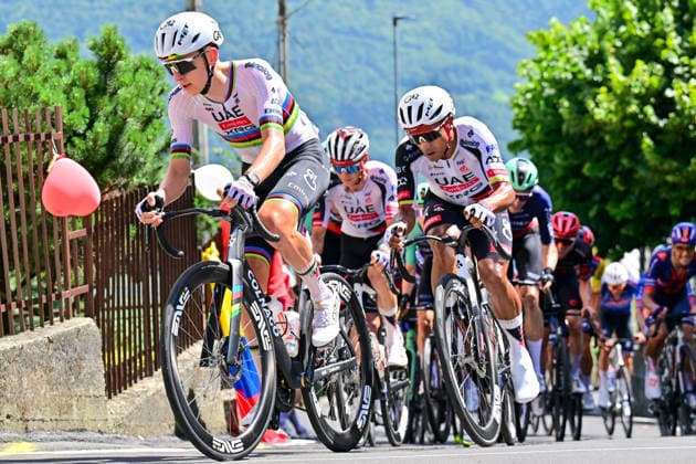 POGACAR Tadej Tour de Suisse 2026 First Stage Sondrio 17.06.2026 POGAÄaAR Tadej (POGAÄaAR Tadej) Slovakia Tour de Suisse 2026 First Stage Sondrio º Sondrio (144km) - 17.06.2026. 2026 UCI WorldTour