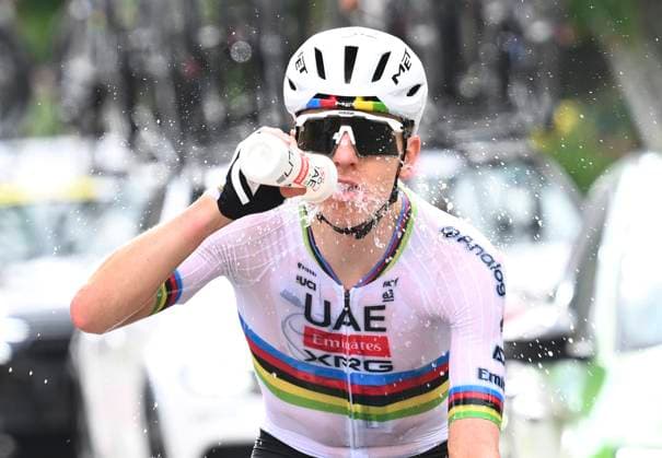 Tour de Suisse 2026 Stage 1 SONDRIO, ITALY - JUNE 17 : Pogacar Tadej (SLO) of UAE Team Emirates - XRG during stage 1 of the 89th edition of Tour de Suisse an UCI World Tour 2.UWT cycling road race stage for Men Elite of 144 km with start in Sondrio and finish in Sondrio on June 17, 2026 in Sondrio, Italy, 17 06 2026 ( Motordriver Guy De Vuyst - Sondrio Italy  Copyright: xVincentxKalutx