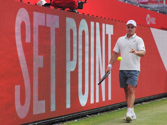 Tennis - HSBC Queen™s Club Championships - Men s ATP, Tennis Herren Tour 500 Tournament - Queen™s Club, London - Wednesday 17th June 2026 Men™s Singles, Second Round; Andy Murray Arena: Adrian Mannarino (FRA) vs. Arthur Fery (GBR) Arthur Fery on set point COLORSPORT ANDREW COWIE 