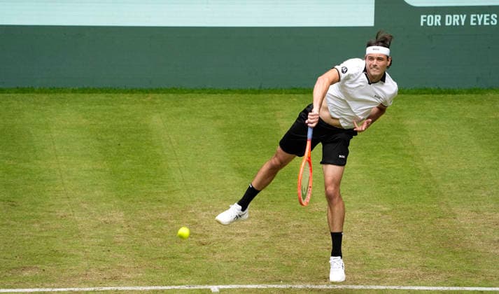photo : Taylor FRITZ (USA) Tennis-Turnier Terra Wortmann Cup im Gerry Weber Sportpark in Halle Westfalen am Mi. 17.06.2026
