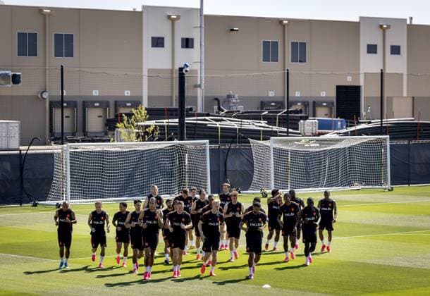 KANSAS CITY - The squad during a training session of the Dutch national team, Nationalteam at the KC Current Training Facility, on June 17, 2026, in Kansas City. The Dutch national team is preparing for the match against Sweden during the FIFA World Cup, WM, Weltmeisterschaft, Fussball KOEN VAN WEEL ANP xVIxANPxSportx xxANPxIVx 561263459 originalFilename: 561263459.jpg