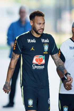 Treino da Seleção Brasileira NOVA JERSEY, NJ - 17.06.2026: TREINO DA SELEcaO BRASILEIRA - Neymar Jr. returns to training with the group during a training session of the Brazilian national team, Nationalteam at the New York Red Bulls training center in Morristown, New Jersey, United States. The Brazilian national team faces Haiti on Friday in the second round of Group C of the 2026 FIFA World Cup, WM, Weltmeisterschaft, Fussball (Photo: Marcelo Machado de Melo Fotoarena) x2963816x  MarceloxMachadoxdexMelo