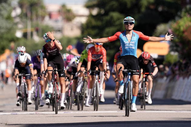 Italy s Matteo Fiorin of Solme Olmo Arvedi stage winner during Stage 4 of the Giro Next Gen 2026, from Matera to Corato (Molino Casillo), Italy, Wednesday, June 17, 2026.  Copyright: xMassimoxPaolone LaPressex