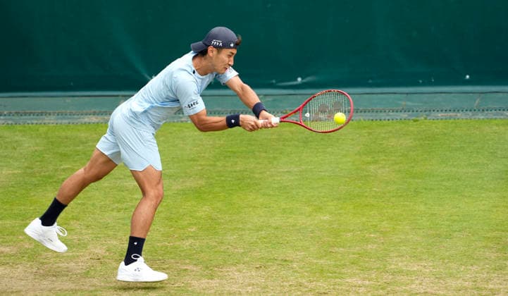 photo : Sho Shimabukuro (JPN) Tennis-Turnier Terra Wortmann Cup im Gerry Weber Sportpark in Halle Westfalen am Mi. 17.06.2026
