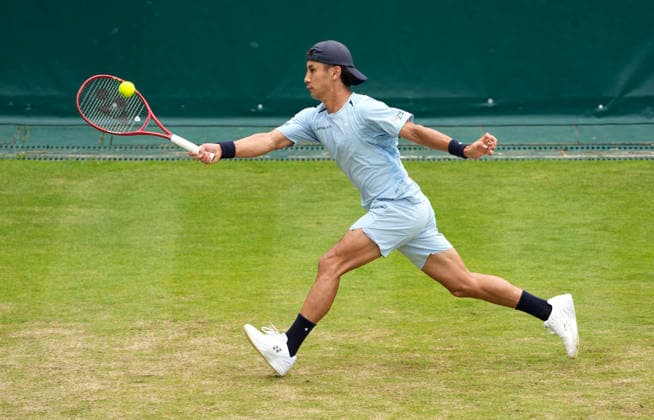 photo : Sho Shimabukuro (JPN) Tennis-Turnier Terra Wortmann Cup im Gerry Weber Sportpark in Halle Westfalen am Mi. 17.06.2026