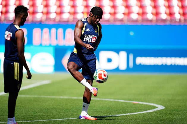 DALLAS, USA 20260617 Sweden s Anthony Elanga during the men s national team, Nationalteam training on Wednesday at FC Dallas Stadium, ahead of the group stage match against the Netherlands in the World Cup.