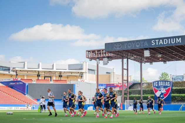 260617 Players of the Swedish national football team at a training session during day 7 of the FIFA World Cup, WM, Weltmeisterschaft, Fussball 2026 on June 17, 2026 in Dallas. Photo: Petter Arvidson BILDBYRAN kod PA PA1238 fotboll football soccer fotball vm fotbolls-vm fotball-vm fotbolls-vm 2026 fifa world cup 2026 träning practice training sverige sweden sverige a day 7 bbeng